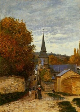  Claude Pintura - Calle en SaintAdresse Claude Monet